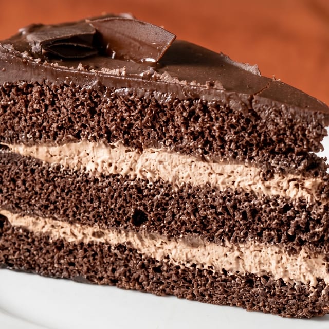 Triple Chocolate Cake.